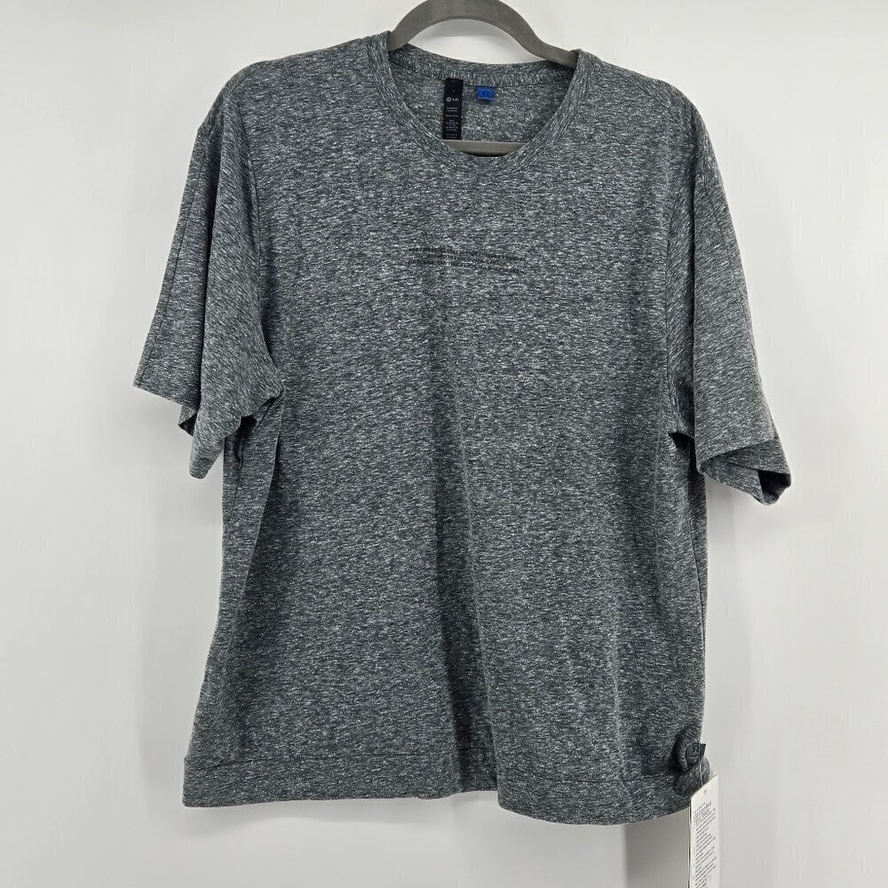 NWT Lululemon Men's LAB Cotton-Blend T-Shirt *Graphic - S Dark Heather Grey